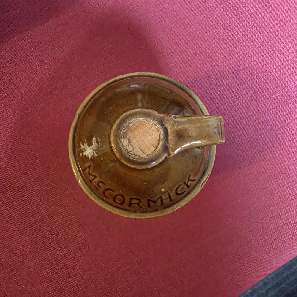 Vintage 1968 ORIGINAL MINI MCCORMICK PLATTE VALLEY CORN WHISKEY JUG MOONSHINE‎